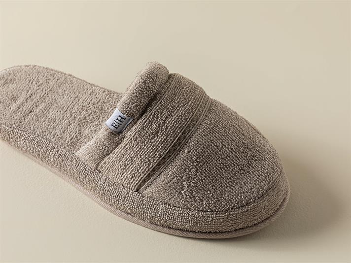 moale Cu Bumbac Papuci De Baie 40-44 Bej Închis