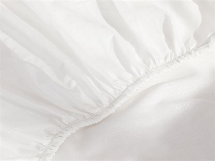 moale Cu Bumbac Cearșaf Cu Elastic Bebe 70x140 cm Alb