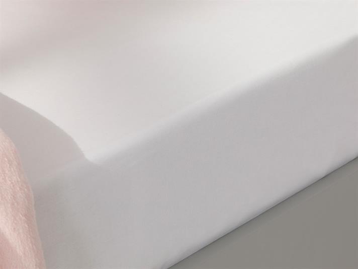 moale Cu Bumbac Cearșaf Cu Elastic Bebe 70x140 cm Alb