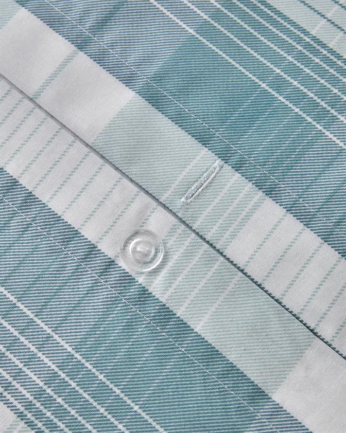 Modern Check Cu Bumbac Double Set Lenjerie De Pat 200x220 cm Verde