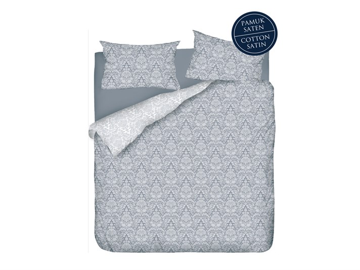 Modern Chic  Satin bumbac  King Size  SET LENJERIE DE PAT 240x220 cm Gri.
