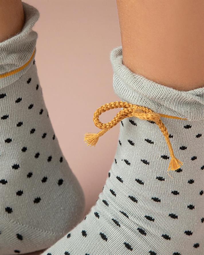 Modern Dot Șosete Lungi Damă, Bumbac, 36-40, Albastru İnchis