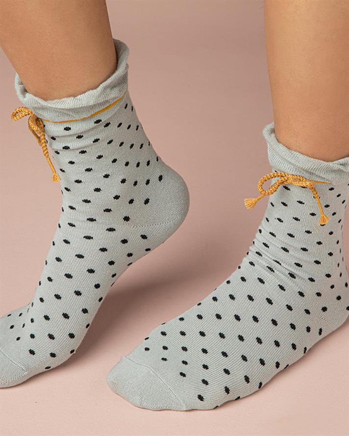 Modern Dot Șosete Lungi Damă, Bumbac, 36-40, Albastru İnchis