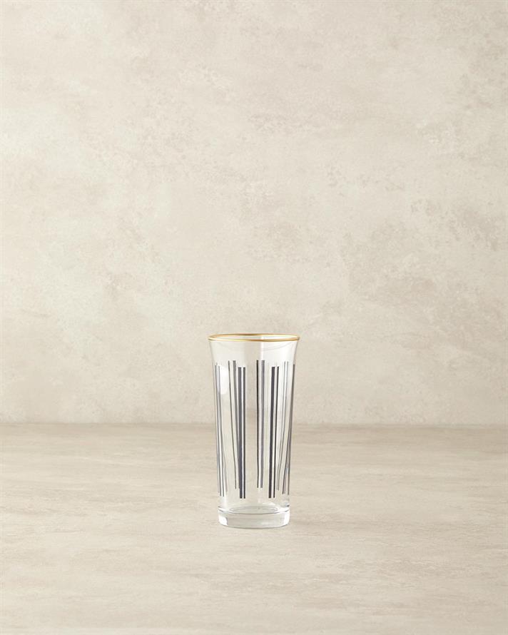 Modern Line Sticlă Cu 3 Piese Pahar 290 ml Negru