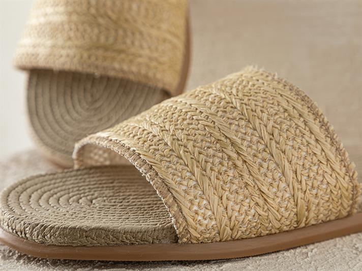 Modern Straw Femei Sandale 39 Natural