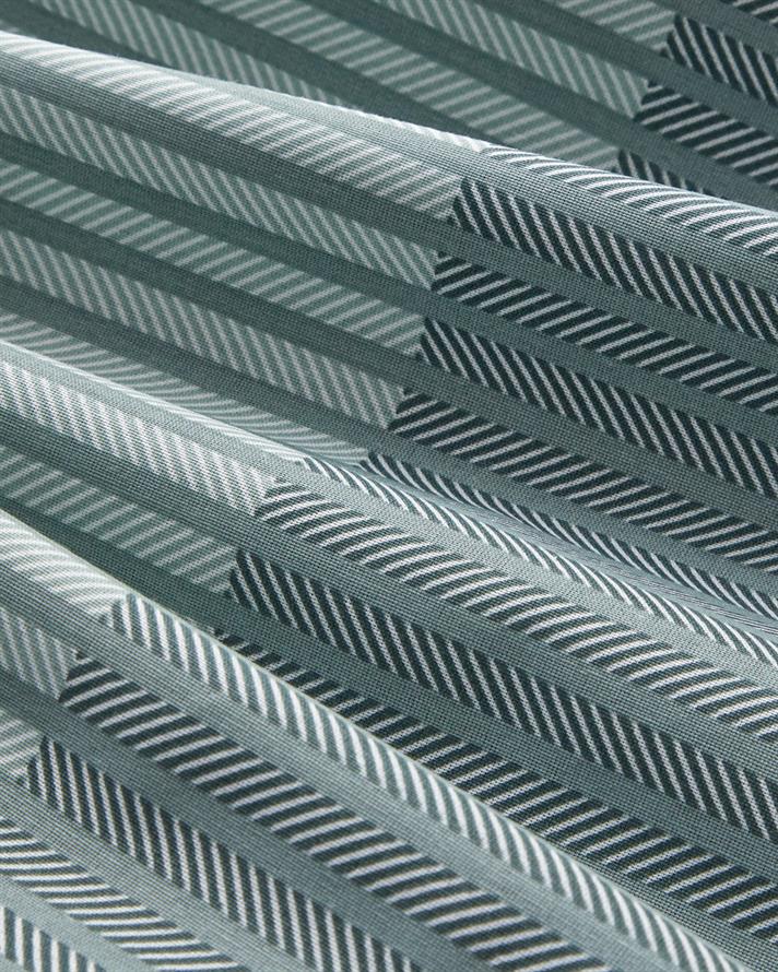 Modern Strip Ușor De Călcat Double Set Lenjerie De Pat 200x220 cm Verde