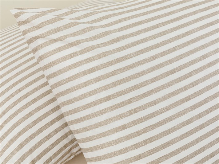 Modern Stripe Kombin Cottony Set 2  FAȚĂ DE PERNĂ 50x70 cm Beige