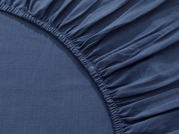 Moderna Filamentat King Size Set Lenjerie De Pat 240*220 Cm Albastru închis