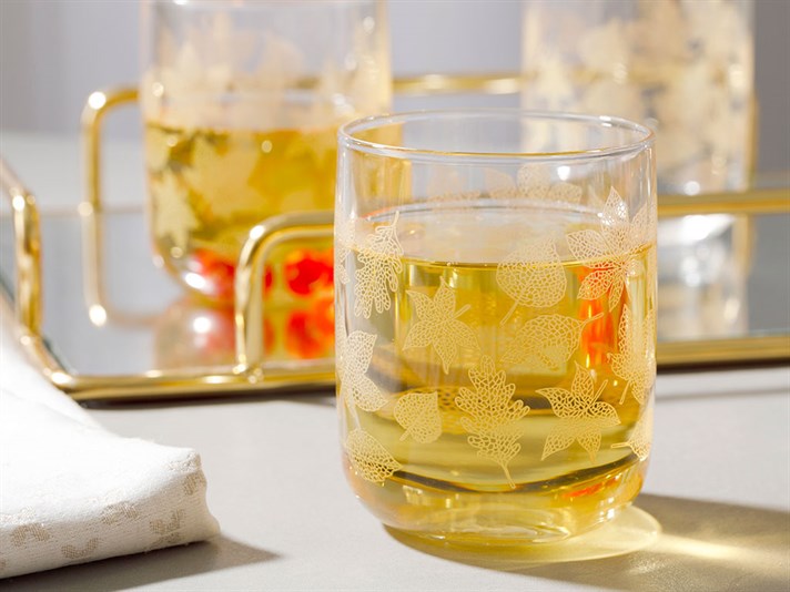 Allure Glass 3 pcs Glass 270 ml Light Gold