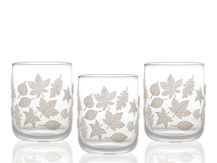 Allure Glass 3 pcs Glass 270 ml Light Gold