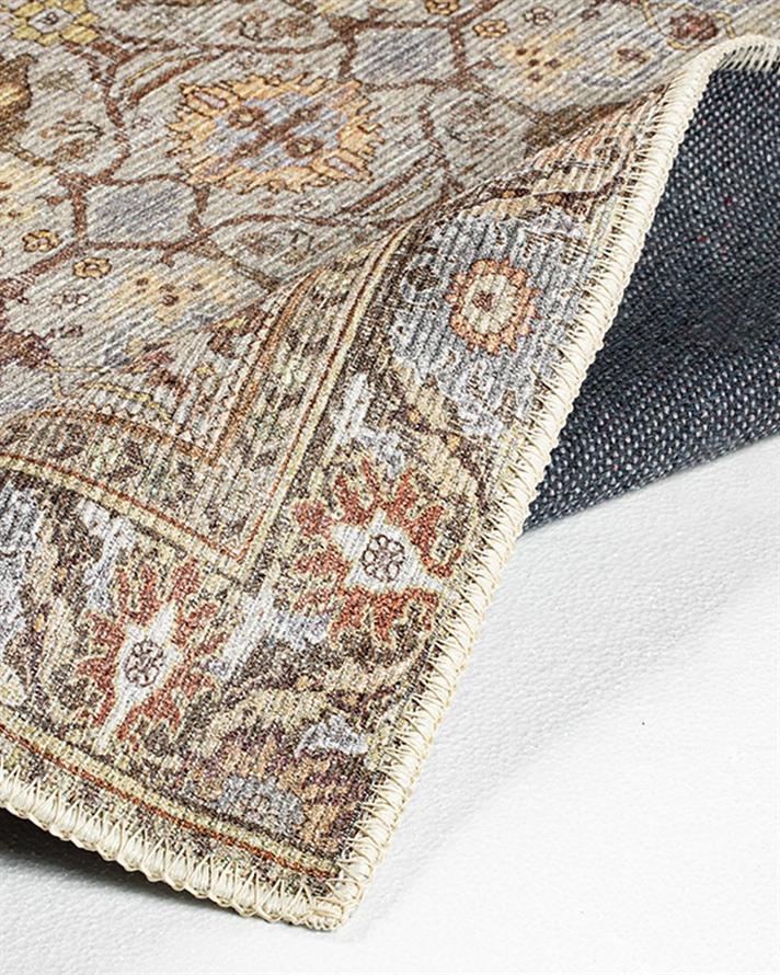 Mont Land Astra Țesut Covor Decoratıv 80*150 Cm Burgundia-Gri