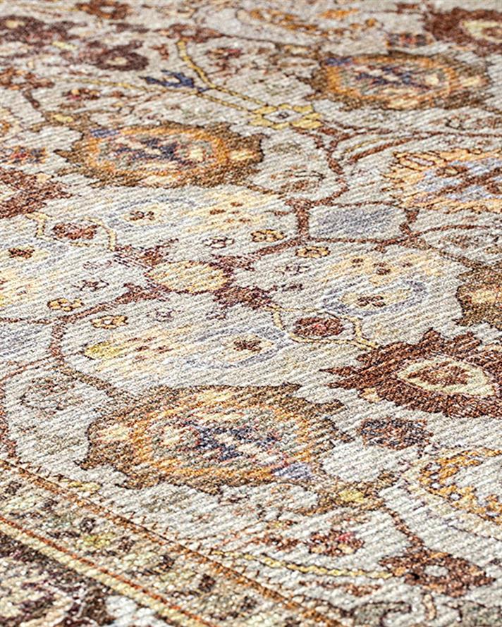 Mont Land Astra Țesut Covor Decoratıv 80*150 Cm Burgundia-Gri
