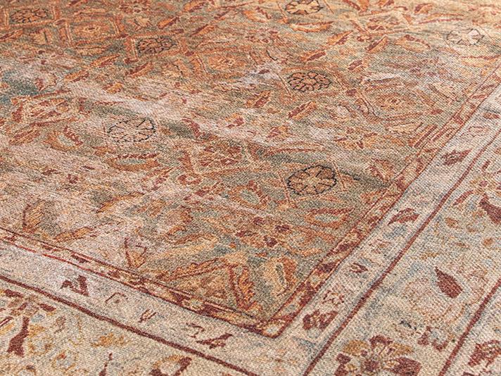 Montglam Hereke Chenille Țesute Covor Decorativ 77,5x150 cm Muștar