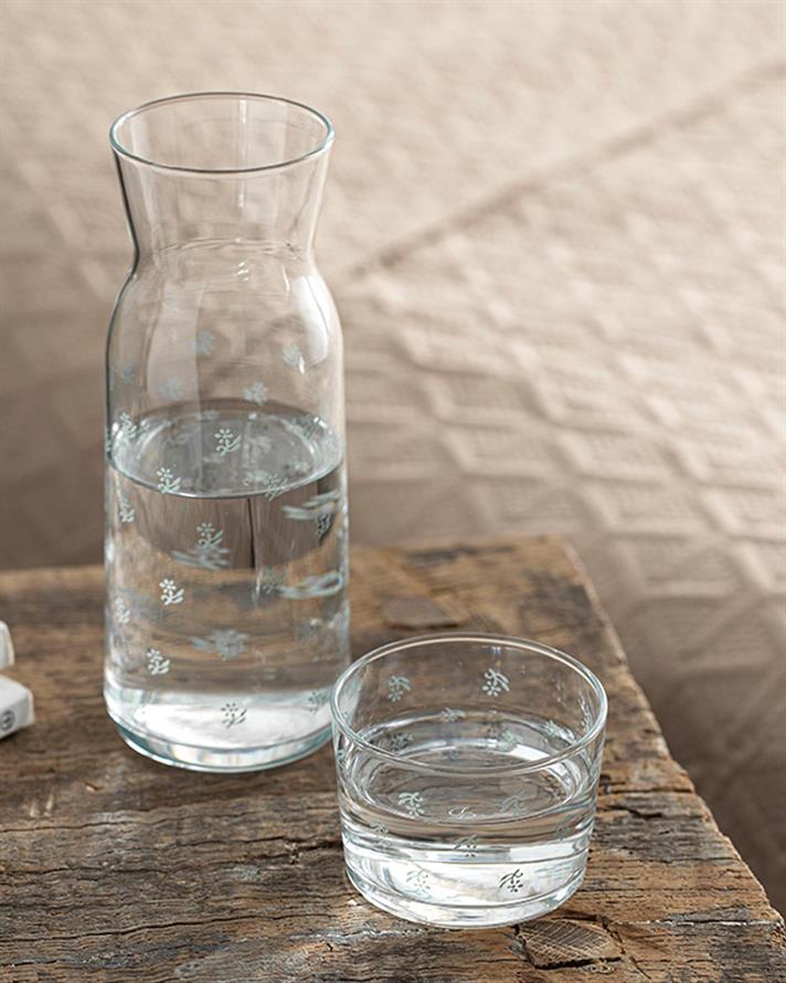 More Glass Carafă Pentru Noptıera 700 Ml Mint-Lilac-Roz