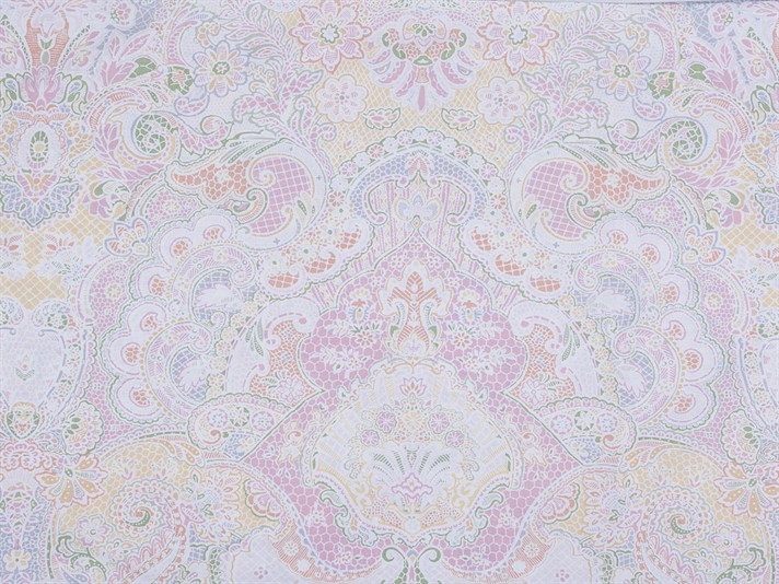 mozaic Cu Bumbac Cu 2 Piese Față De Pernă 50x70 cm Roz