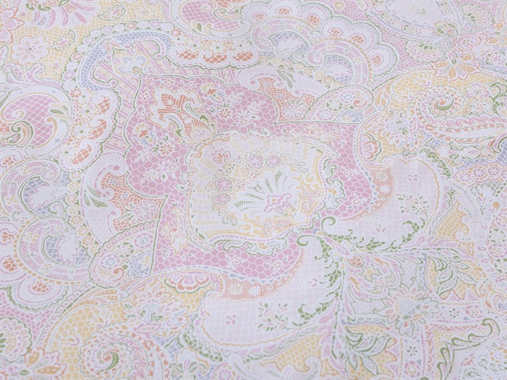 mozaic Cu Bumbac Single Lenjerie De Pat 160x220 cm Roz