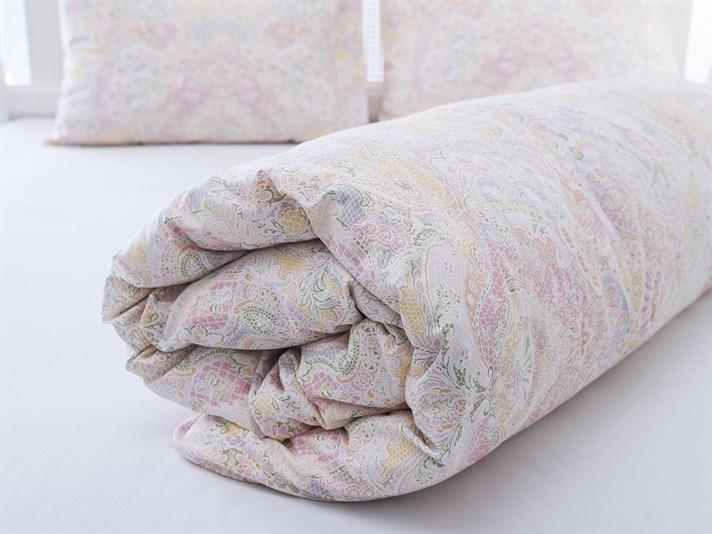 mozaic Cu Bumbac Double Lenjerie De Pat 200x220 cm Roz