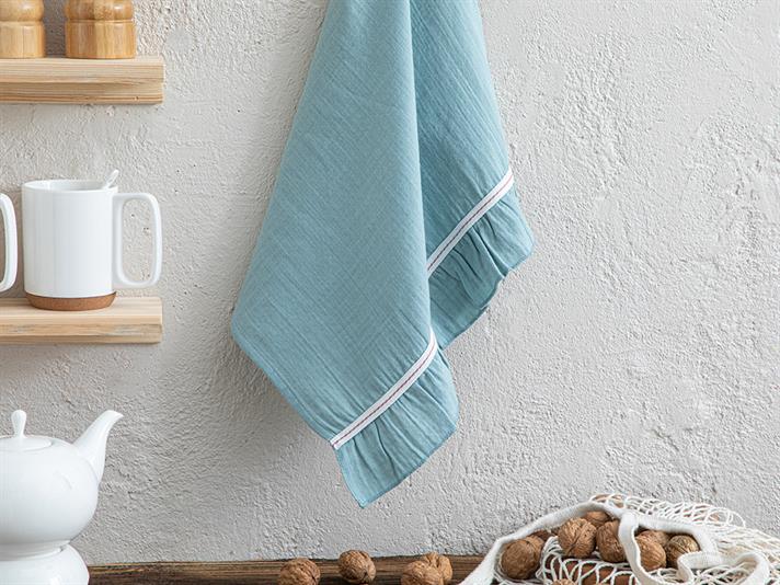 Mussola Cotton Drying Cloth 40x60 cm Blue