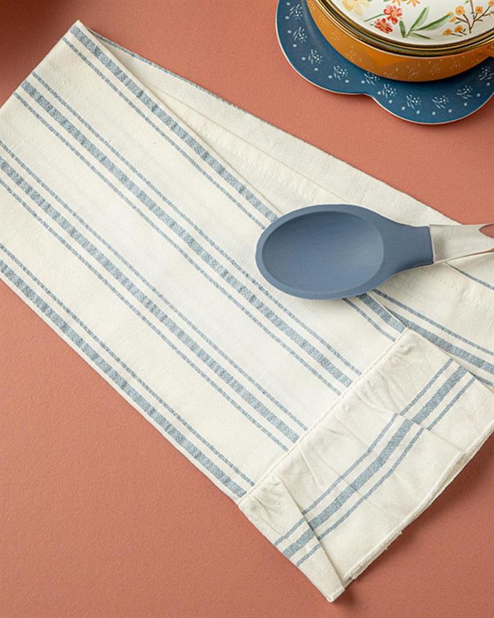 Musy Cotton With Frills Drying Cloth 40x60 cm Blue