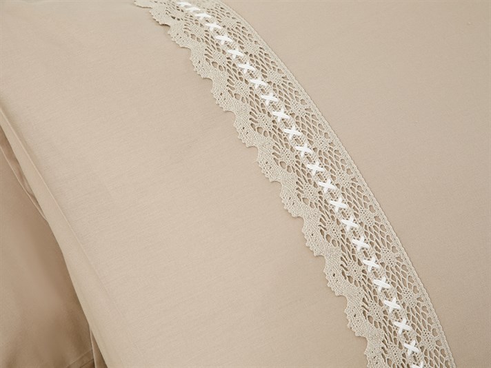 Nancy  În fagure Set 2  FAȚĂ DE PERNĂ 50x70 cm Beige