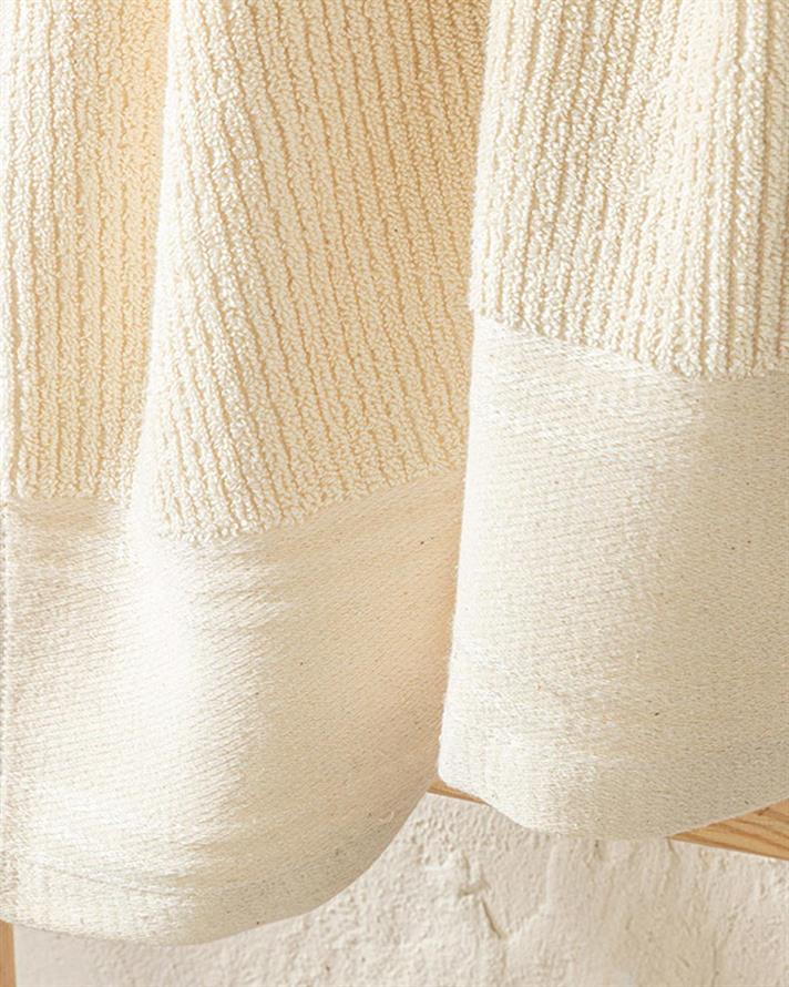 Natura Stripe Cotton Bath Towel 70x140 cm Beige