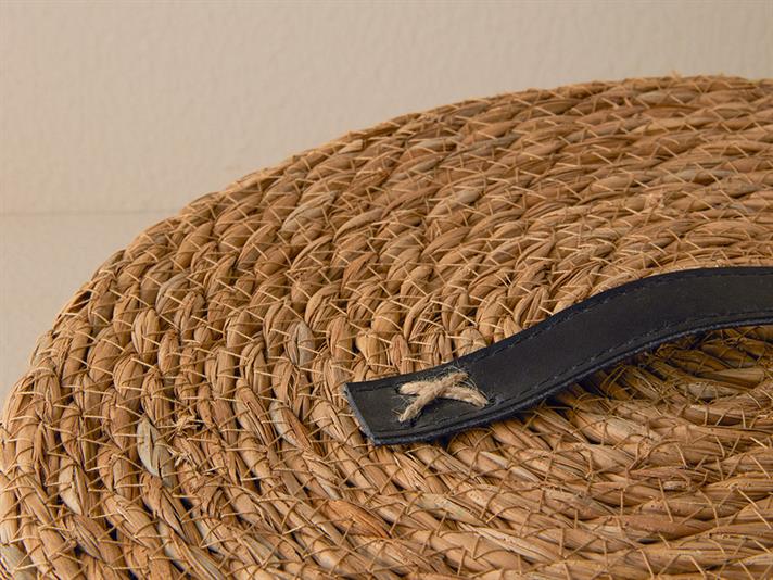 Natura Stripe Straw Basket