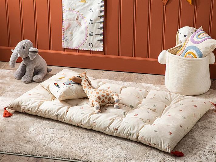 Natural Cu Bumbac Cu Umplutură Pernă Podea 60x120 cm Bej