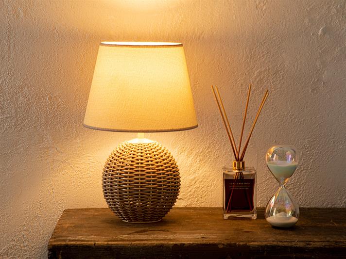 Natural Lampă De Masă , 28*43 Cm, Albastru-Beige