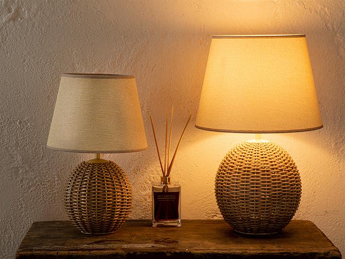 Natural Lampă De Masă , 28*43 Cm, Albastru-Beige