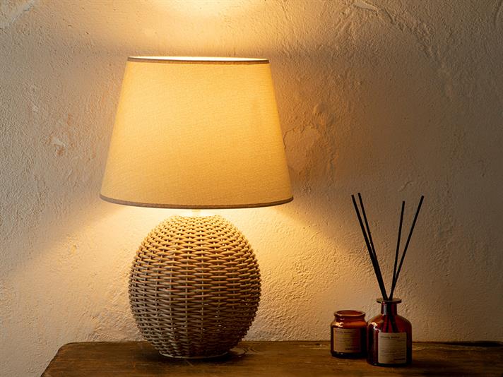 Natural Lampă De Masă , 35*54 Cm, Albastru-Beige