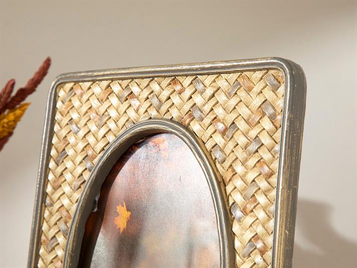 Ramă foto, Natural, polirăsină, 10x15 cm, maro