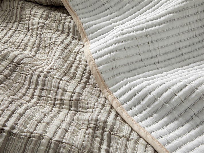 Naturel Lines Dolgulu İpliği Boyalı  King Size  SET CUVERTURĂ DE PA 260x280 cm Beige