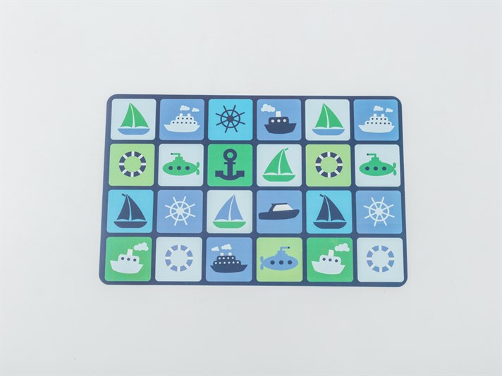 Navele Polipropilenă Placemat Masă 43.5x28.2 cm Albastru