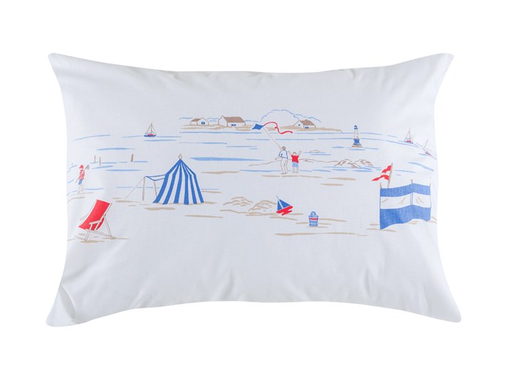 Navigați departe Cu Bumbac Cu 2 Piese Față De Pernă 50x70 cm Albastru