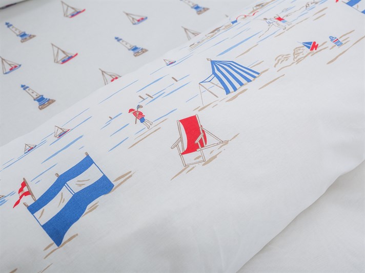 Navigați departe Cu Bumbac Single Lenjerie De Pat 160x220 cm Albastru