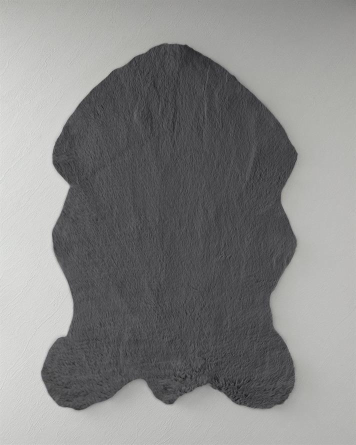 Nebula Acrilic Covor Din Blană 90x60 cm Antracit