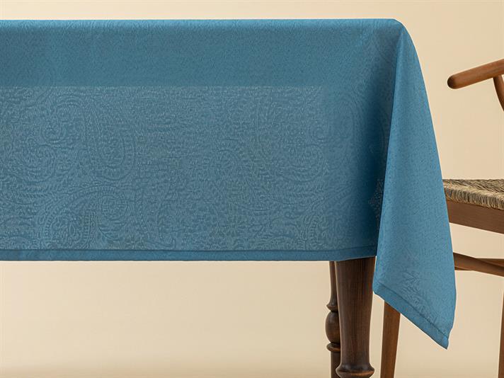 Nelda Polyestere Stainproof Table Cloth 140x180 cm Blue