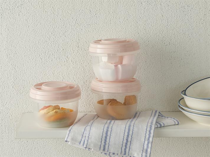 Nelly Plastic Storage Box Set 3x500 ml Powder
