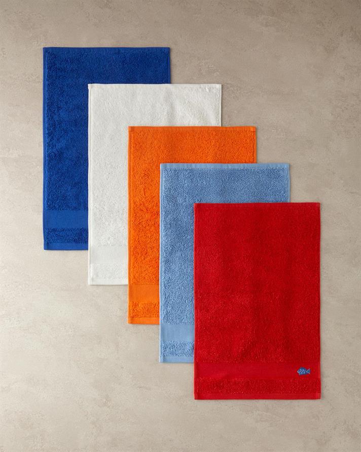 Cu Bumbac Brodat Prosop De Mâini 30x45 cm Portocaliu