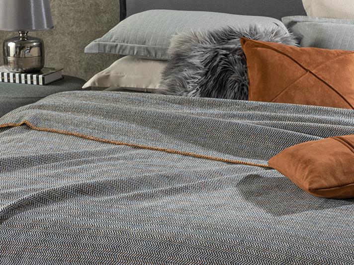 Neostriped Bumbac Dublu Pătură 200*220 Cm Antracit
