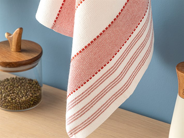 Nifty Striped Cotton Drying Cloth 40x60 cm Red
