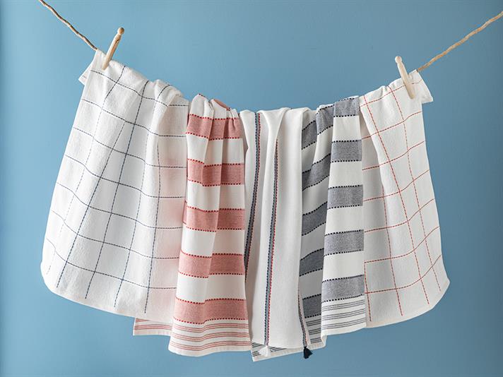 Nifty Striped Cotton Drying Cloth 40x60 cm Navy Blue