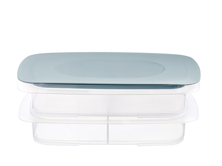 Nish Plastic 2 Set Storage Box Set 2x1,35 Lt Blue