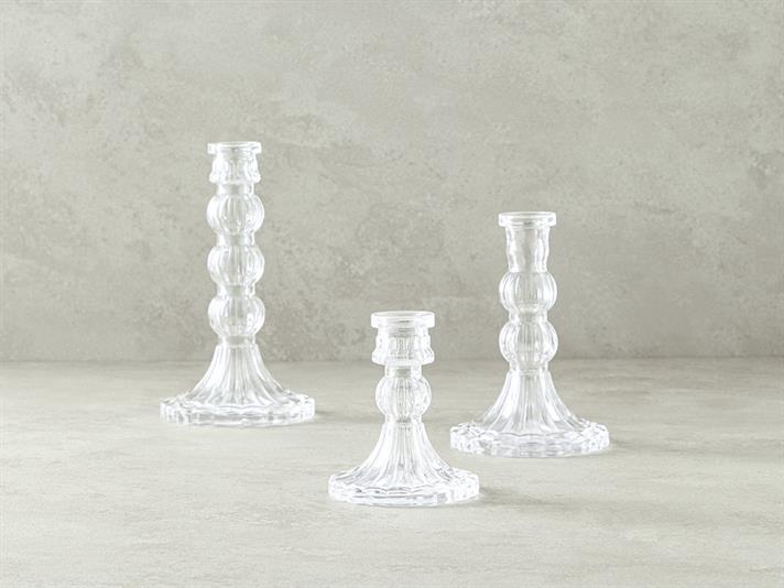 Nora Glass SFEȘNIC 14,5 cm Transparent