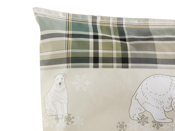 North Pole Bumbac Single Set Lenjerie De Pat 160x220 cm Bej
