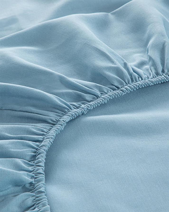 Novella Premium Soft Cotton Single Set Cearșaf Cu Elastic 100x200 cm Albastru