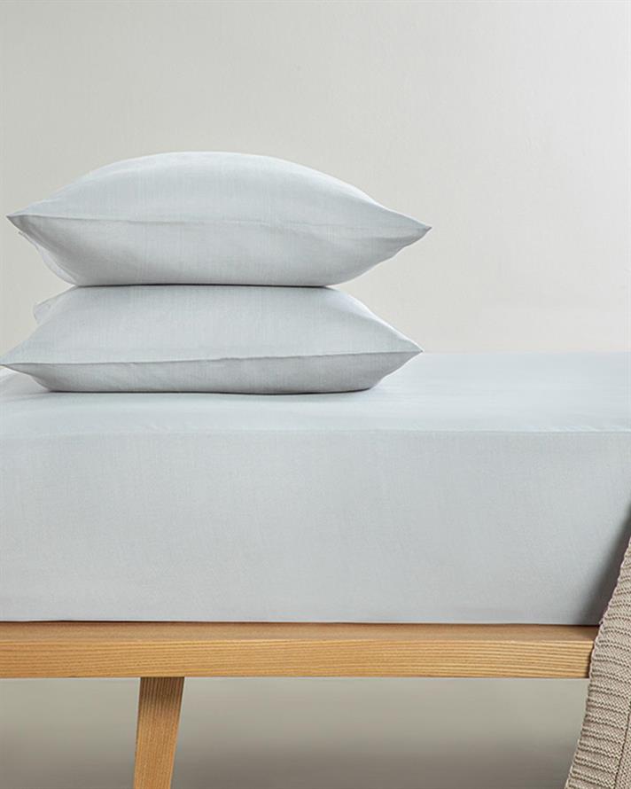 Novella Set De Cearșaf Cu Elastic Dublu, Bumbac Moale Premium, 160*200 Cm, Albastru İnchis