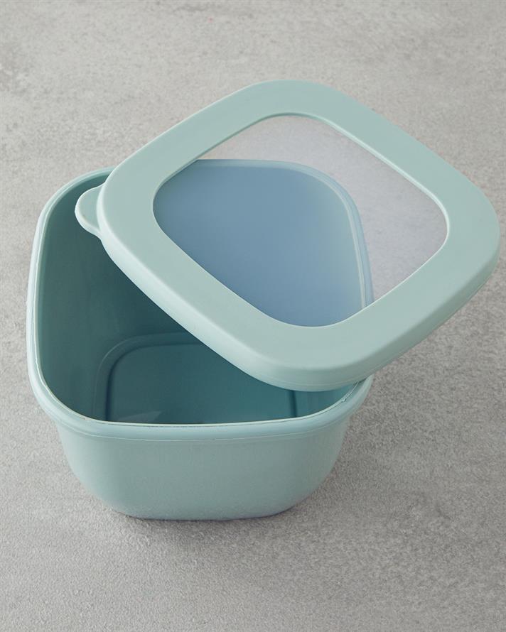 Novia Plastic Cu 3 Piese Borcan 550 ml-1200 ml-1700 ml Verde deschis