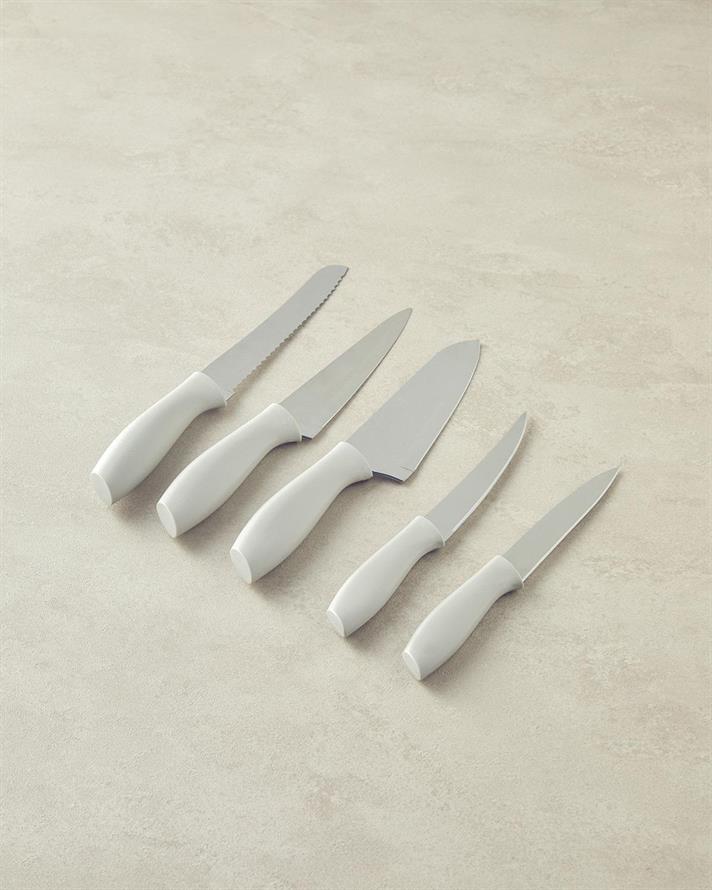 Steel 6 Pieces Knife Cream