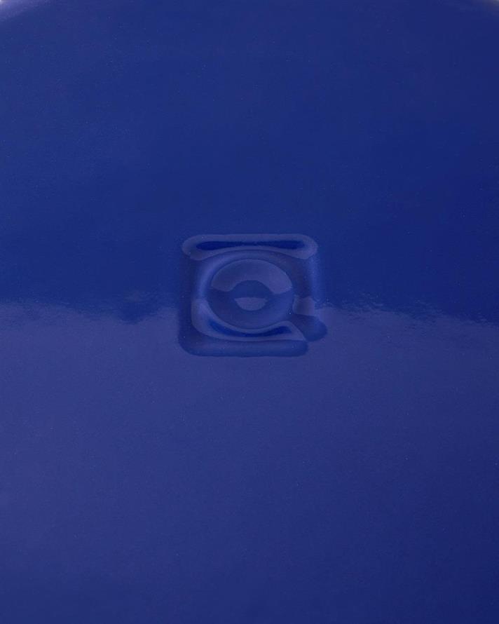 Oala cu capac, Hecha, fonta, 24 cm, bleu